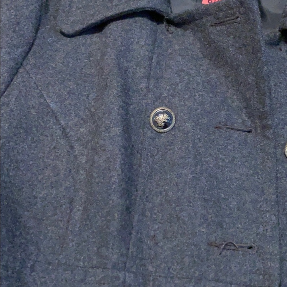EUC Gray Wool pleated Coat - Picture 7 of 13